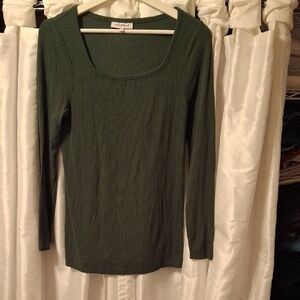 Motherhood Dark Green Ribbed Blouse Med 💙💙💙💙